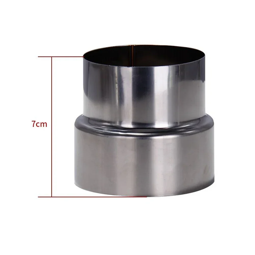 Duct Pipe Connector Ventilation Pipe Reducer Stainless Steel Flue Exhaust Pipe Liner Reducer