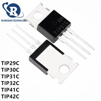 10PCS TIP31C TIP32C TIP41C TIP42C TIP31 TIP32 TIP41 TIP42 TIP29C TIP30C TIP29 TIP30 TO-220 Transistor 1