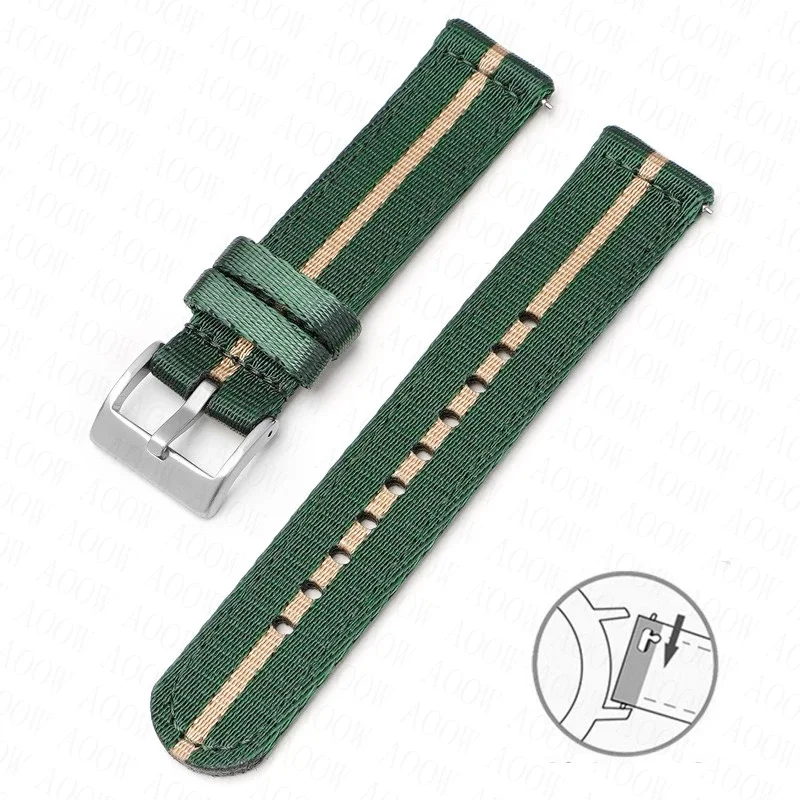 Premium Quick Release Nylon Fabric Strap - Universal Canvas Replacement Watch Band