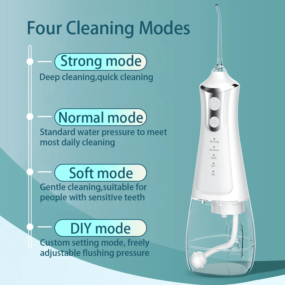 Portable Water Flosser Dental Floss Oral Irrigator Pick New DIY Mode Dentistry For Teeth Cleaning 5 Jets Toothpicks with Thread