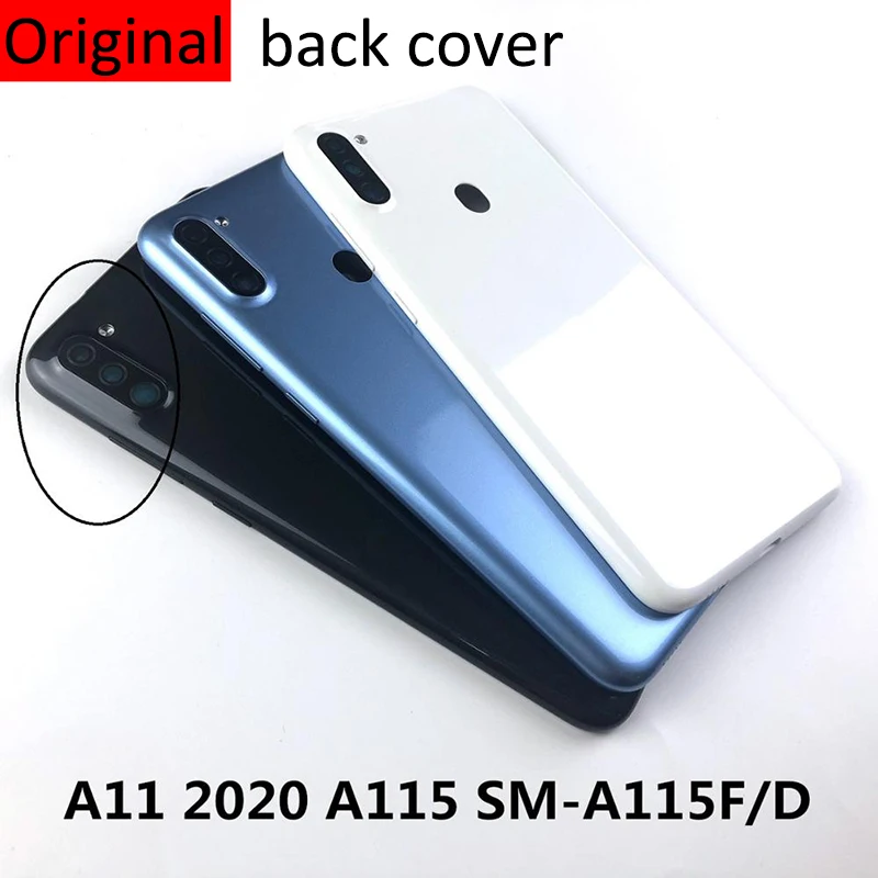 

Original A11 Shell For Samsung Galaxy A115 SM-A115F/D Phone Rear Housing Battery Back Cover Chassis Back Panel Door Camera Lens