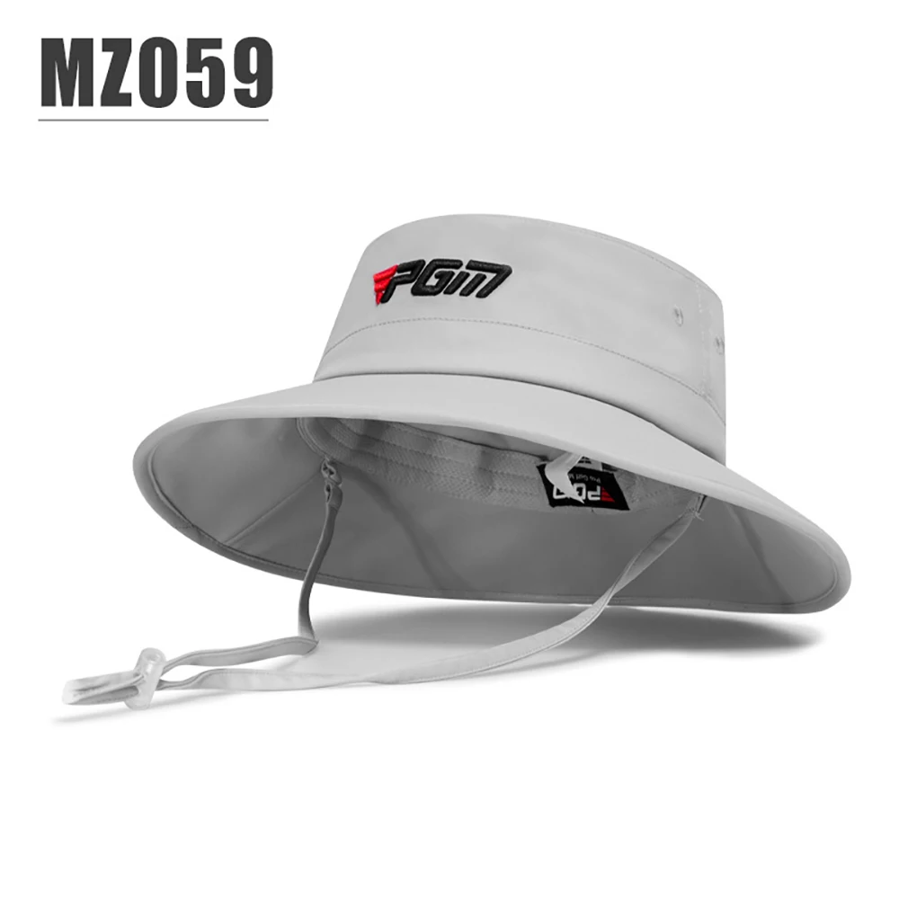 PGM Men Golf Hat Adjustable Windproof Rope Cap Waist Sweat-absorbing Band Fisherman Hats MZ059 Breathable Comfortable