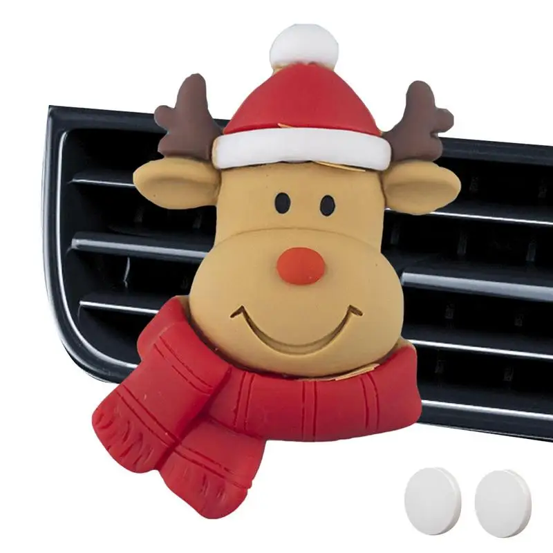 

Car Air Freshener Perfume Santa Automotive Vent Clips Fragrance Diffuser Auto Air Aromatherapy Car Interior Christmas Decoration