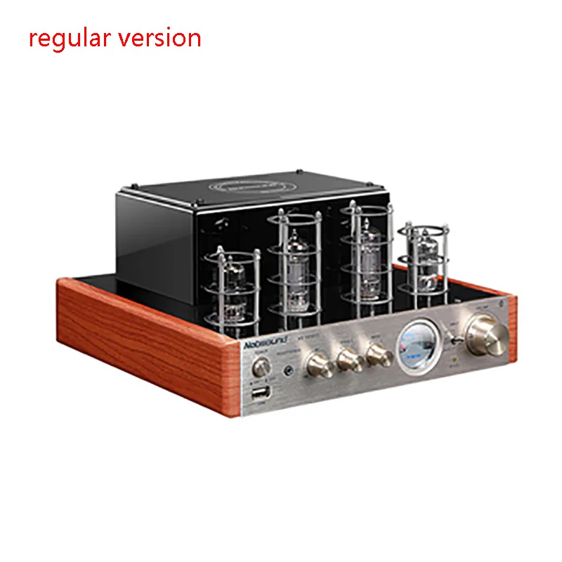 Audiophile High-power Tube Power Amplifier Wireless Bluetooth HIFI Mini Tube Power Amplifier Amp Optical Fiber Coaxial Interface 