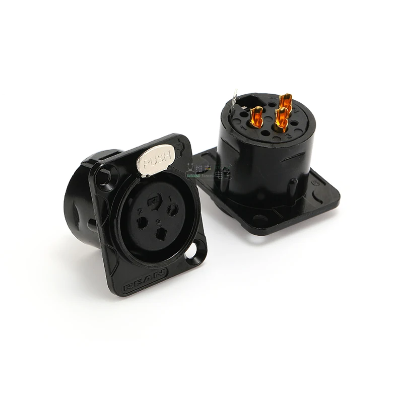 Neutrik's REAN Cavo XLR In Metallo Connettore 3 Pin Placcatura In Oro Maschio Femmina Audio Microfono Presa Modulo A Forma Di D Per 86 Pannelli 1 PZ - Foto 7