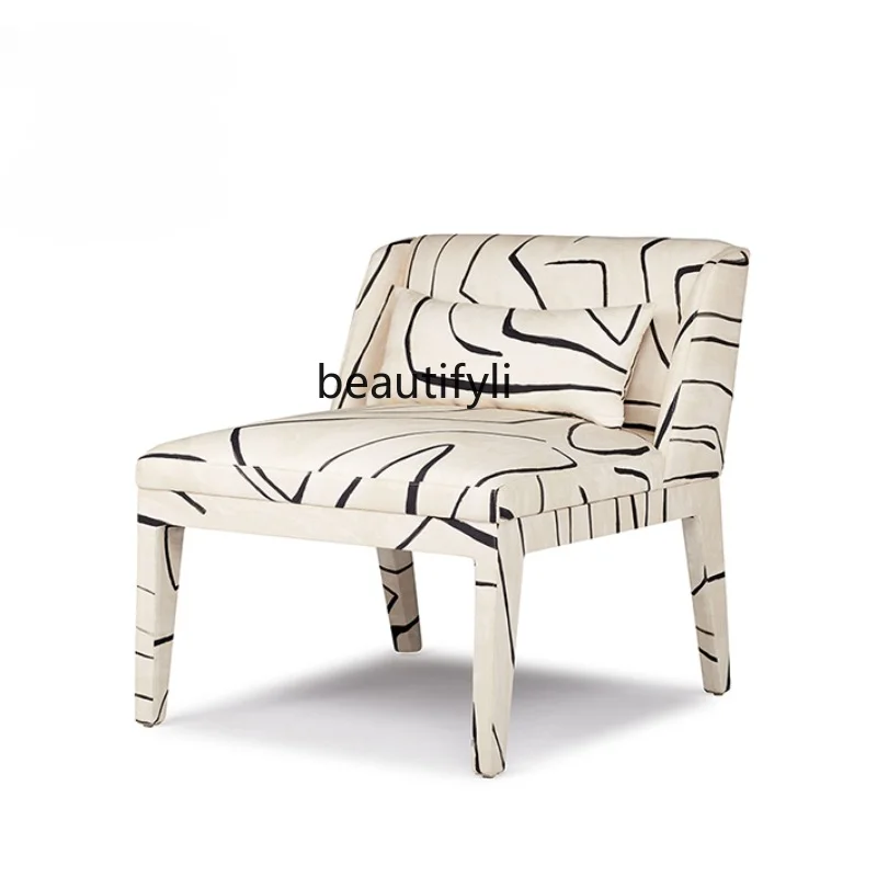 

Современный дизайнерский диван в скандинавском стиле, простой креативный стул для отдыха в гостиной с абстрактным граффити, мебель для гостиной