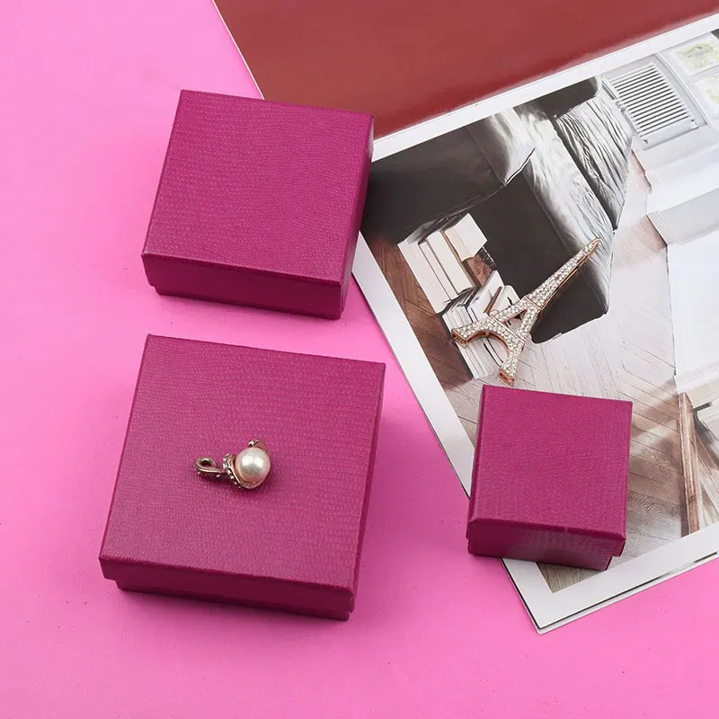 12-Pack Bulk Rose Red Gift Boxes Bracelet JewelryPackaging Box Valentine's Day Wedding Party Necklace Ring DIY Creative Case Box