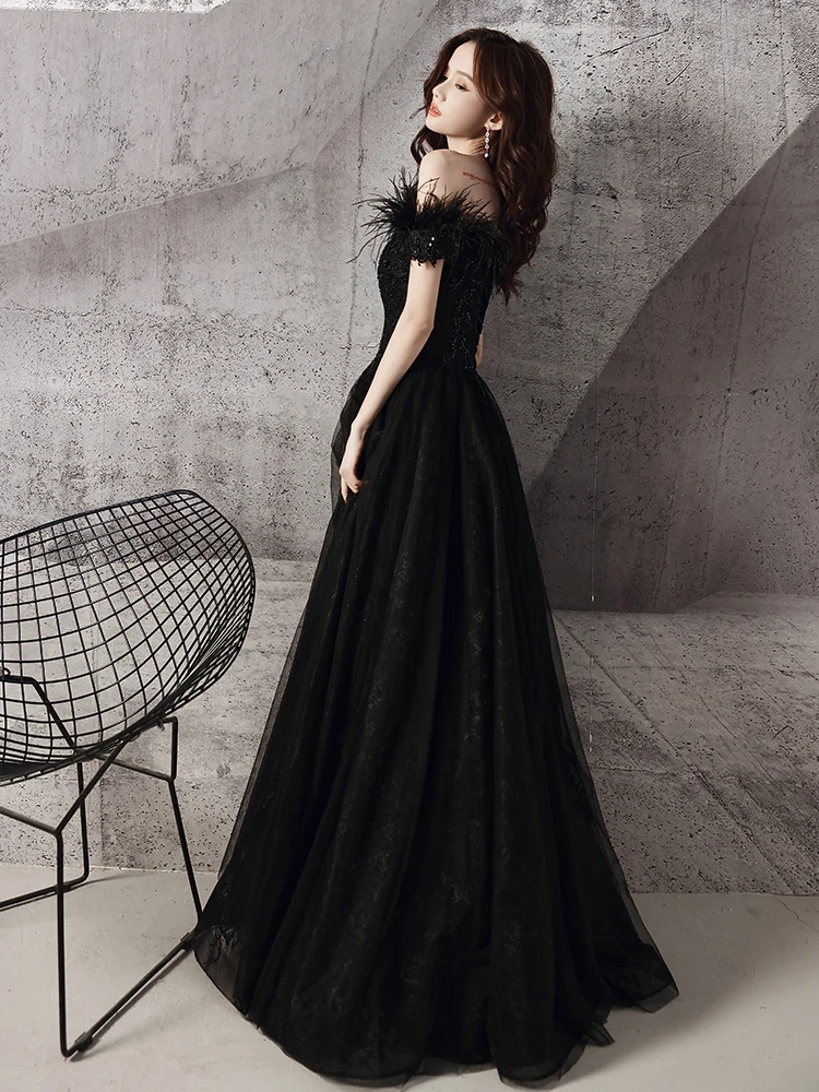 Wedding Dresses, Black Gown For Wedding ,Wedding Gowns.Gothic Black  Colorful,With Color Illusion Lace Top Ruffles Organza,Boho Black;Couture  From Totallymodest, $110.51 | DHgate.Com