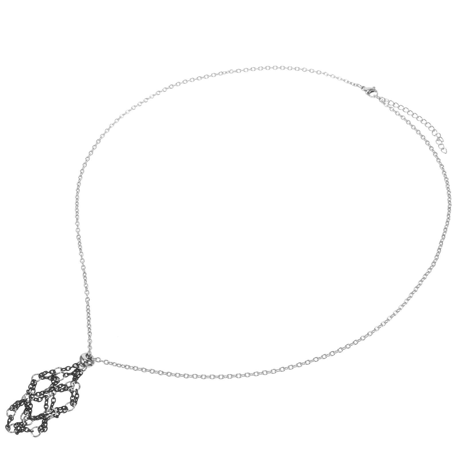 

Brackets Necklace Empty Stone Holder Crystal Cage Chain Necklaces Pendant Jewelry