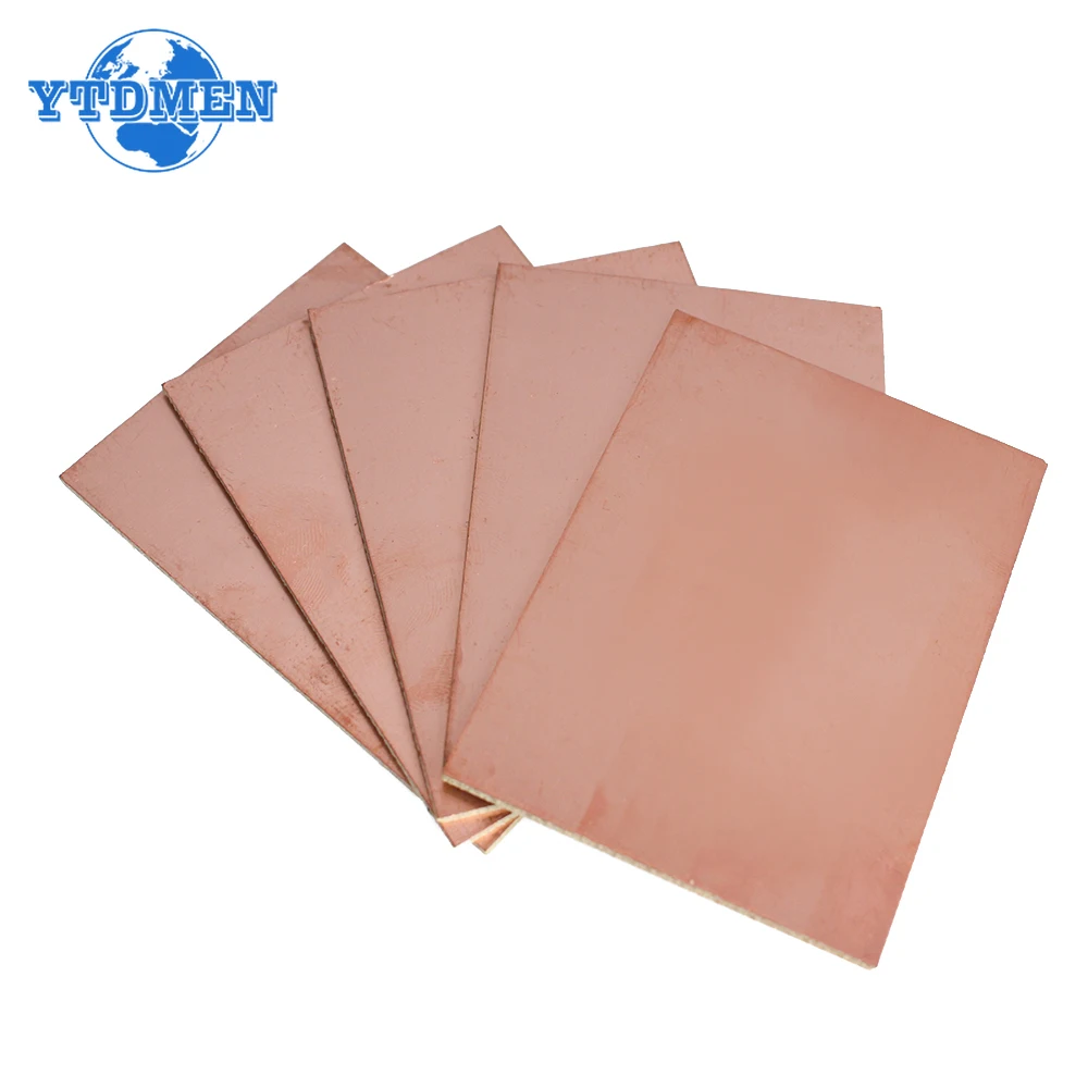 5PCS FR4 Single Sided PCB 5x7cm Copper Clad Plate Laminate Circuit Board 5*7cm Diy PCB Kit prototype pcb board,pcb welding kit