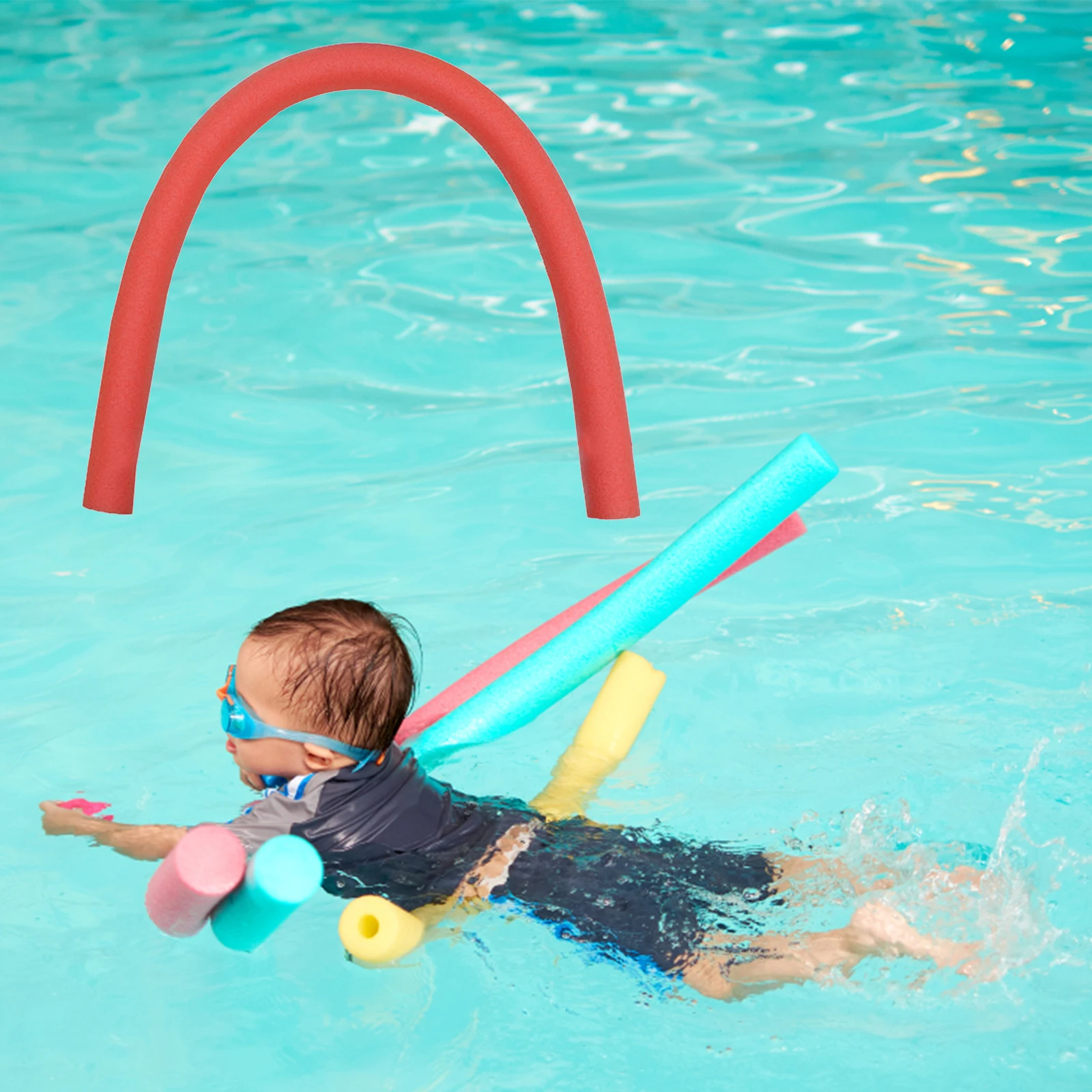 Swimming Pool Noodle Swimming Pool Noodle Portable Foam Tube Buoyancy Rod Water Sports Learning Aid Tube