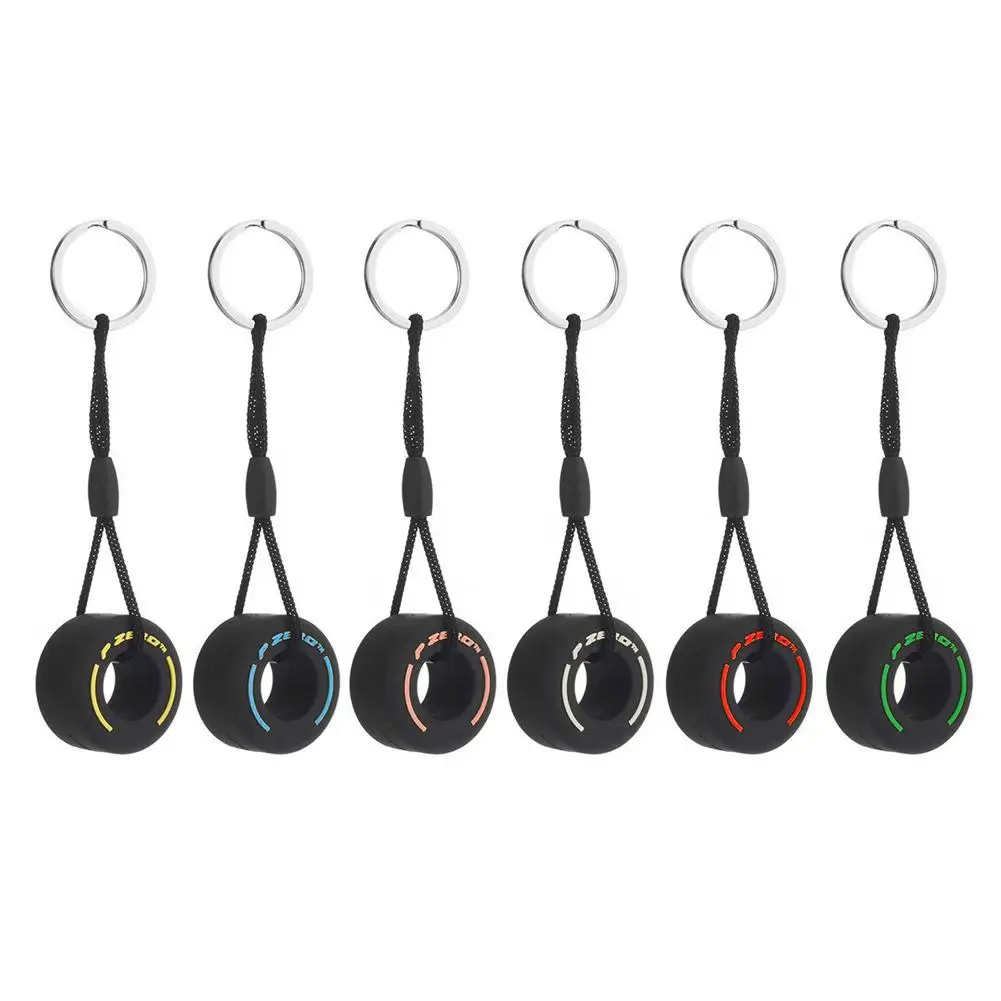 Key Chains car pendant key chain key chain accessories Mini F1 Racing Tire Keychain for Car Key PVC Tyre Pendant Bag Charm Men's Gadgets Gifts Friends Car Lovers