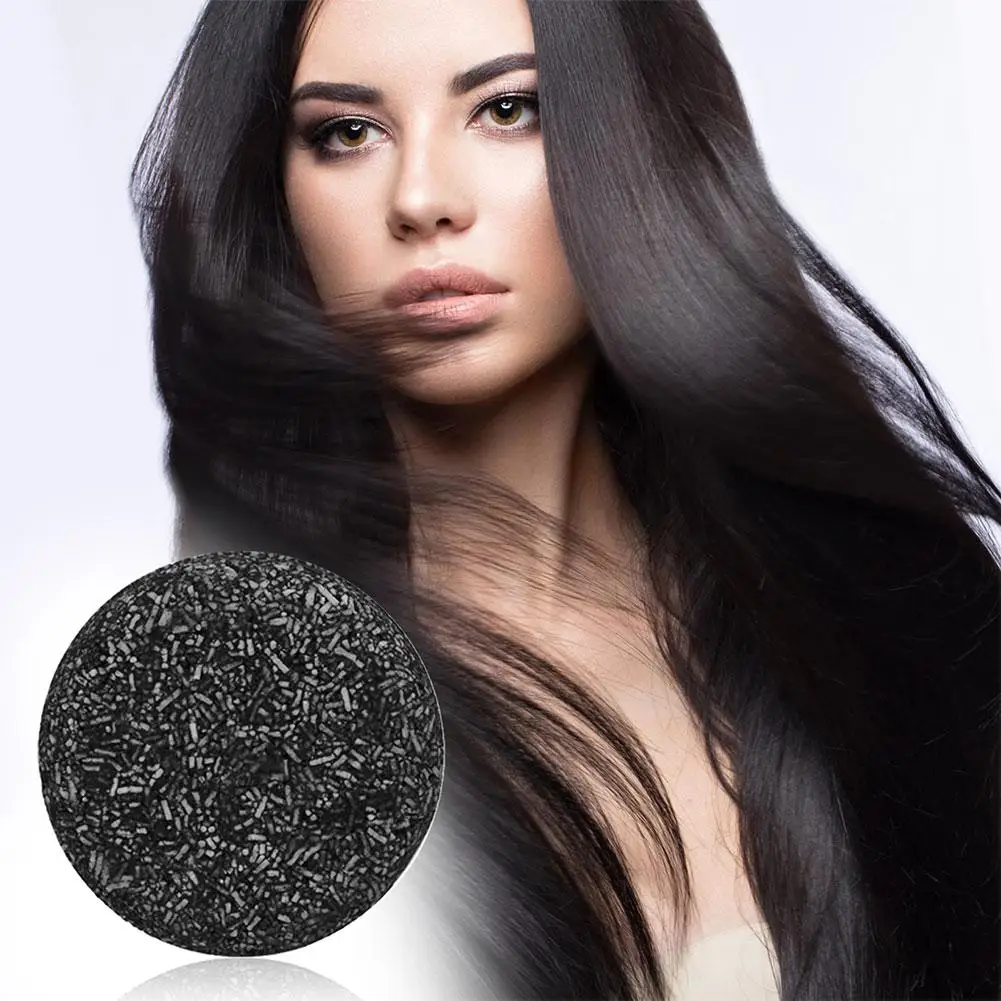 Natural Darkening Soap Repair Gray White Hair Color Polygonum Darkening Nourishing Black Soap Hair Soften Moisturizing Scal P2X7 hair darkening soap