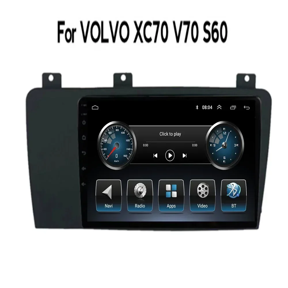 

8inch 8+128G Android Auto Radio For Volvo XC70 V70 S60 2004-2009 Carplay Car Multimedia Video Player GPS Stereo 2din DVD Camera