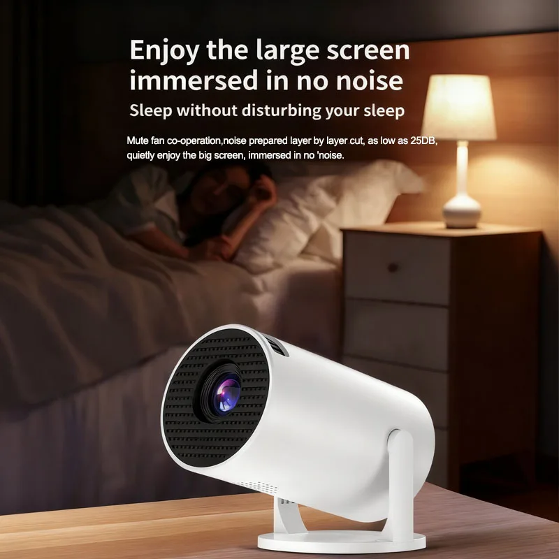 Portable projector and screen with stand for outdoor movies, camping, gaming, and home theater entertainment by VelmoraMart.