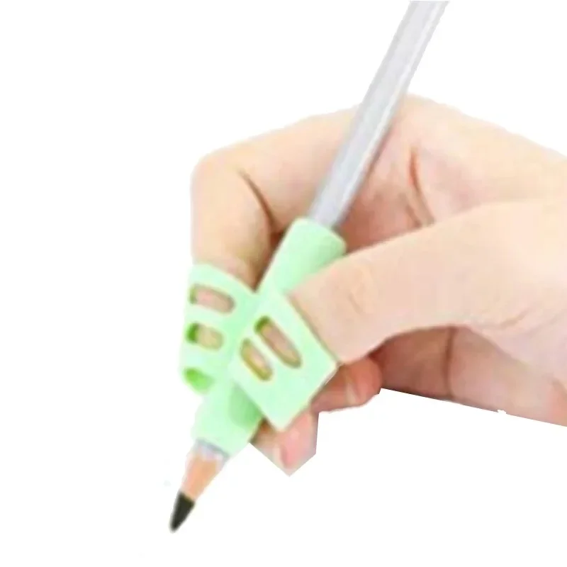 1/2 Stück Kinder-Schreibstifthalter Schüler-Lernhilfe Silikon-Stiftgriffe für Kinder Handschrift-Haltungskorrektur – Detail 7