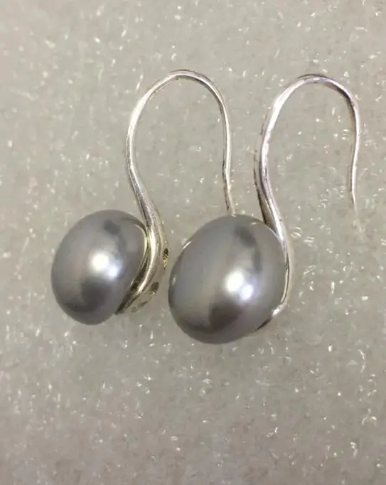 925 Silver Natural Freshwater Tahiti Pearl Earrings Jewelry 6
