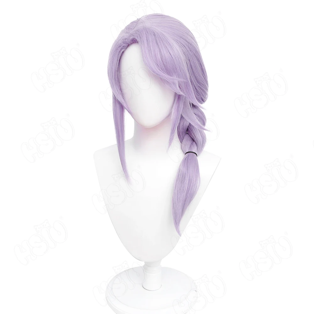

Hythlodaeus Cosplay Wig Game Final Fantasy XIV FF14 Cosplay Light Purple Braided Long Hair+Wig Cap