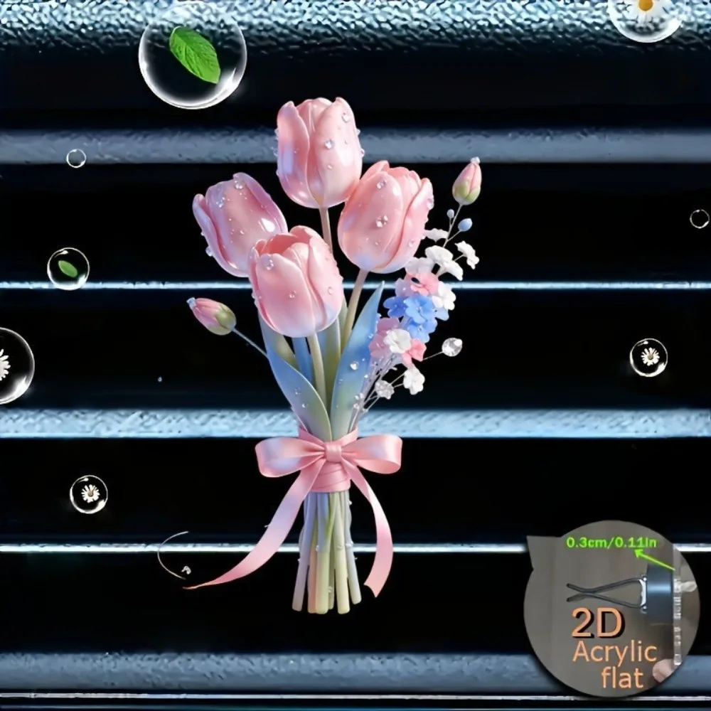 معطر سيارة أكريليك لطيف للبيع الساخن، مشبك عطر لمخرج الهواء، معطر مكيف الهواء، ديكور داخلي، إكسسوار داخلي للسيارة