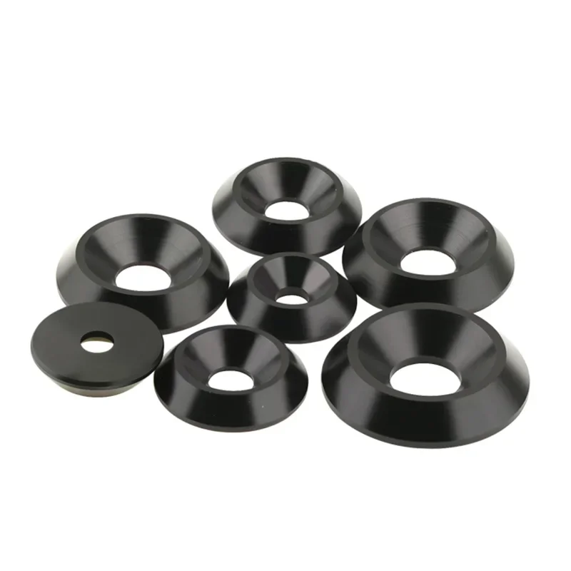 

M3 M4 M5 M6 M8 M10 Conical Solid Plastic Concave POM Countersunk Washer Convex Flat Gasket Tapered Cone Insulation Washers