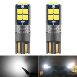 Enhanced LED Park Lights for Vehicles - Versatile 12V/24V T10 W5W Position and License Plate Light (White)