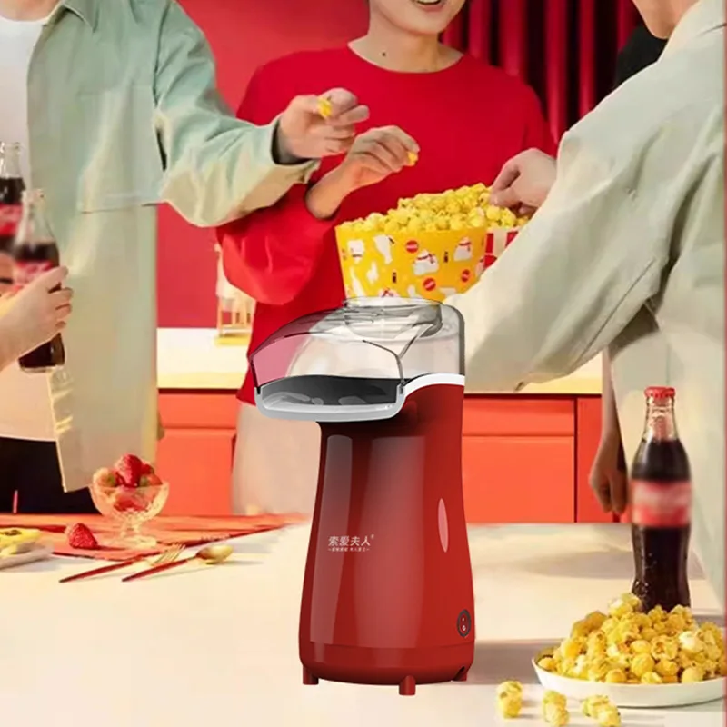 220V Popcorn Makers Mini Popcorn Machine Electric Household Appliance Machine Fully Automatic For Home Kitchen