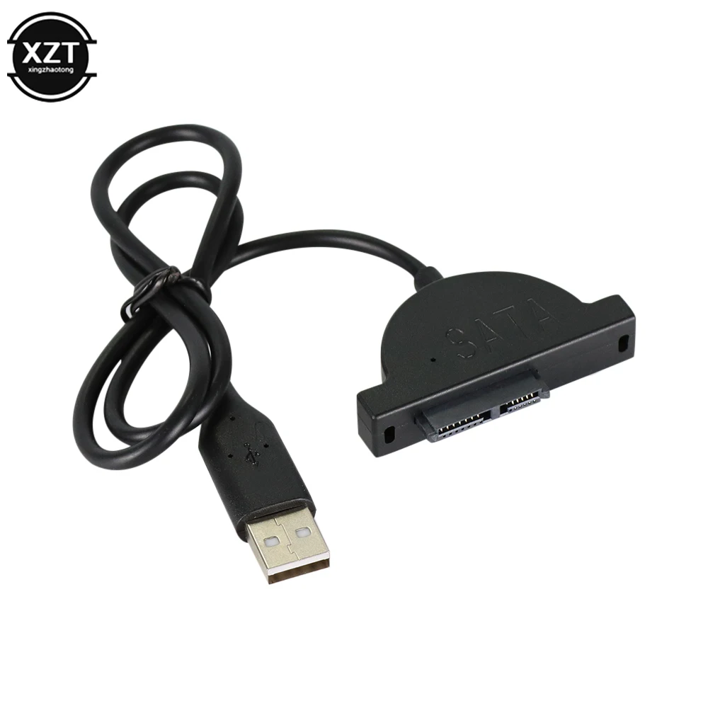 

USB 2.0 to Mini Sata II 7+6 13Pin Adapter Drive Cable for Laptop CD DVD ROM Slim Drive Converter Cable