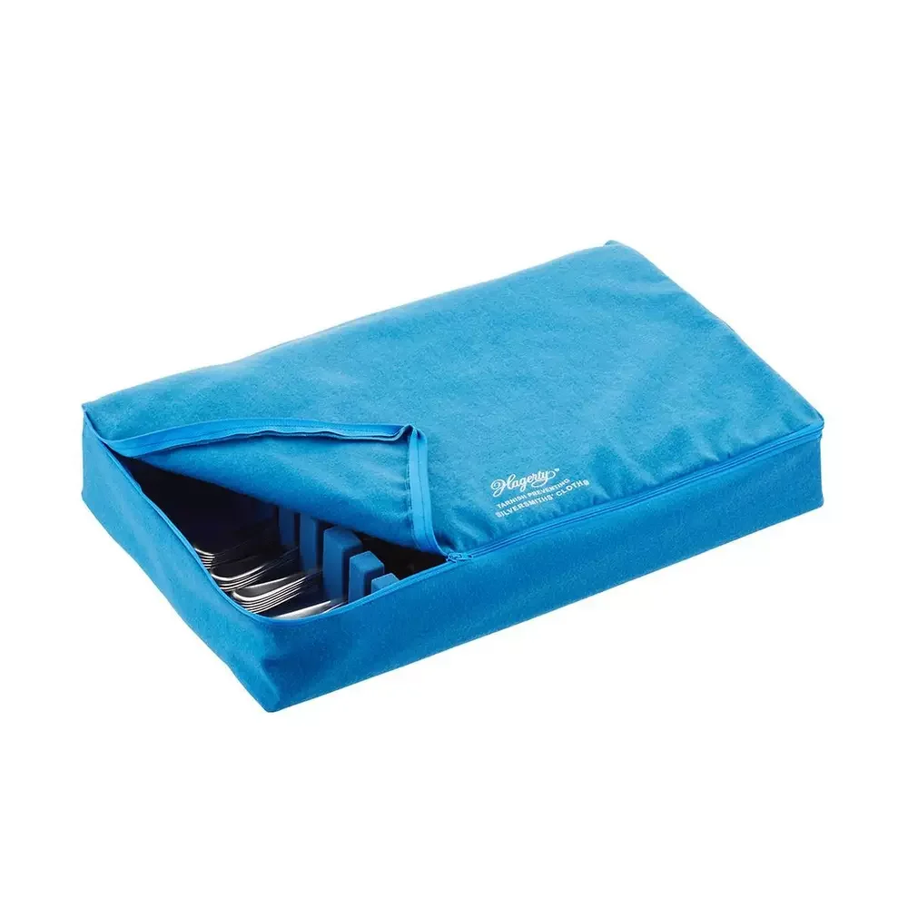 

Hagerty 19111 12-by-19-inch Zippered Drawer Liner, Silver Flatware Storage Tray