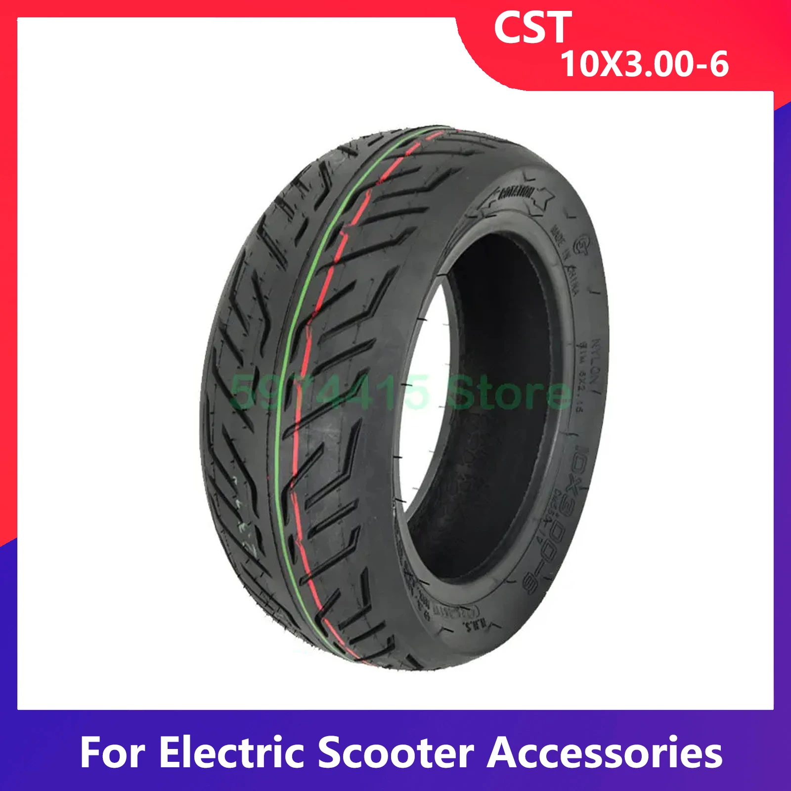 Vacuum Tire Size 10x3.00-6 Inch Vacuum Tire Tubeless For Electric Scooter 10 Inch Wheel Accessories