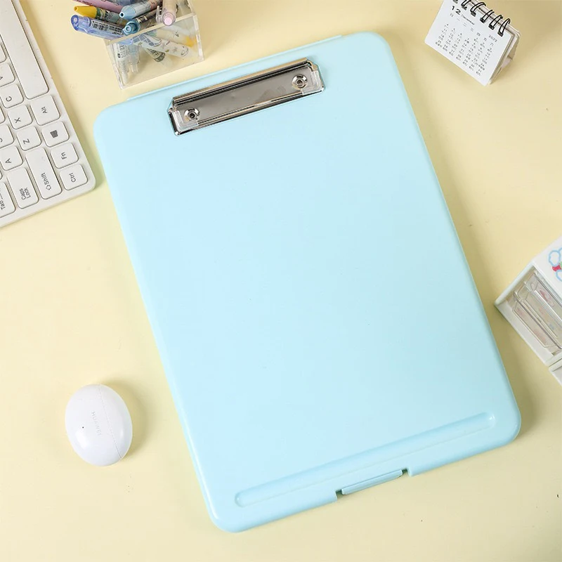 A4 PP Multifunction Storage Box & File board 2 for 1 Clipboard Case Suitable for School, Utility, Office, Medical Personnel transparent clipboard,writing clipboard