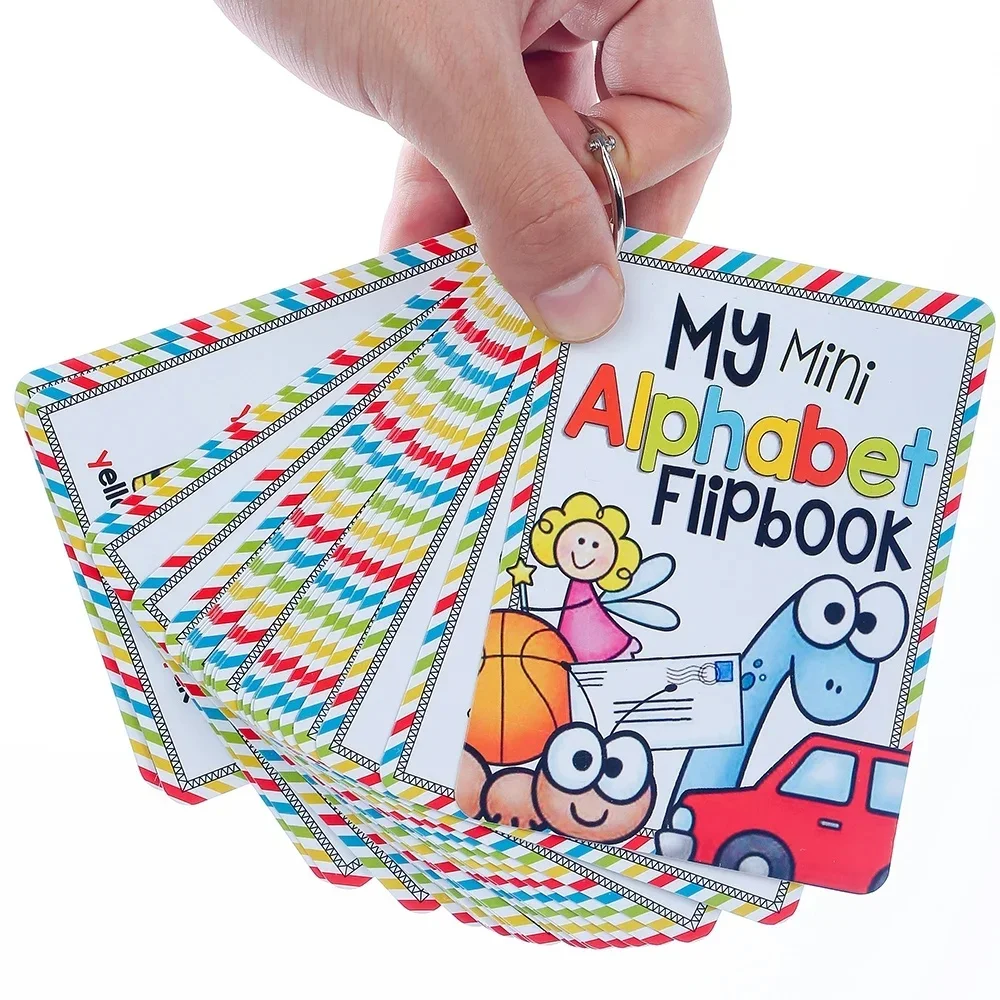 26 Alphabet Letters Words Cards Educational Toys for Early Childhood English Alphabet 26 Letters Words English Cards educational learning toy
