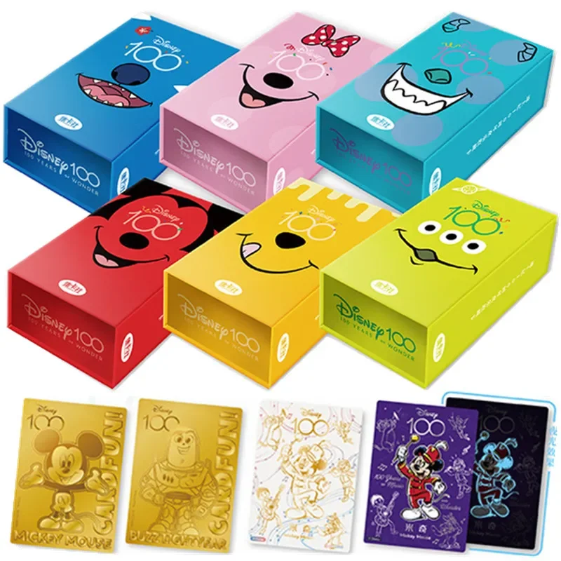 Disney 100 Joyful Trading Card Kakawow Mickey Friends Happy Times Card For Child Hotbox Anime Flash Card Collection Table Toy