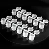 100pcs 6 Cups Paint Pots Strip 10ml/0.34oz Mini Empty Plastic Pigment Cups Jars Art Painting Craft Supplies Storage Containers 4