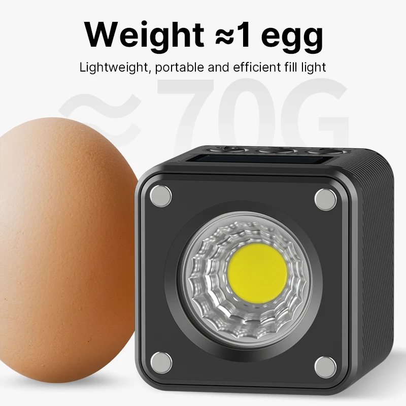 Ulanzi L2 BI Color COB Video Light 2700-7000K Mini Fill Light for Camera Smartphone Fill Light 3