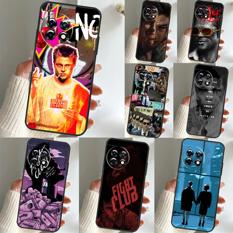 Fight Club Movie Poster Case Per Oneplus 11 8 9 10 Pro 8T 9Rt 10R 10T 11R Nord Ce 2 Lite 2T N10 N20 Ace Pro Cover
