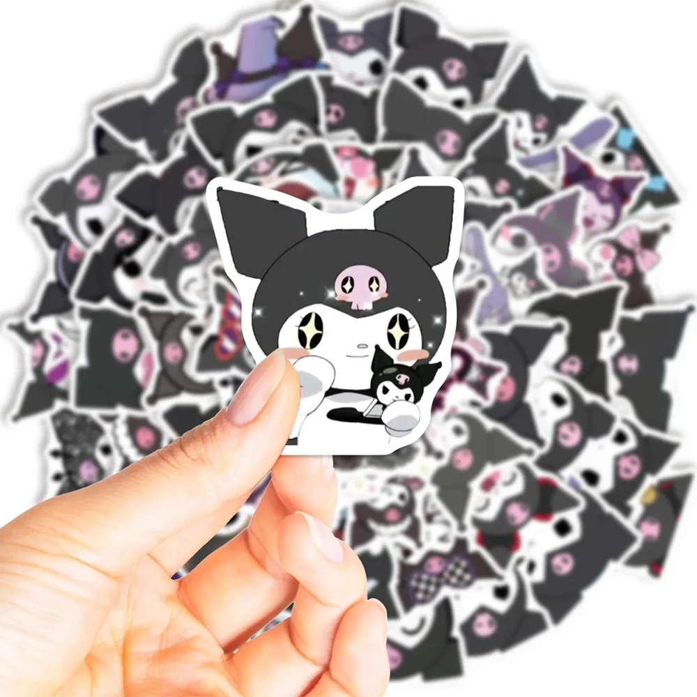 Cartoon Stickers Kawaii Stickers Decorative Stickers Colorful Stickers Paper Stickers 60PCS Sanrio Stickers Kawaii Girls Hello Kitty Kuromi Pochacco My Melody Cartoon DIY Decals Cute Decoration Sticker for Kids Toy