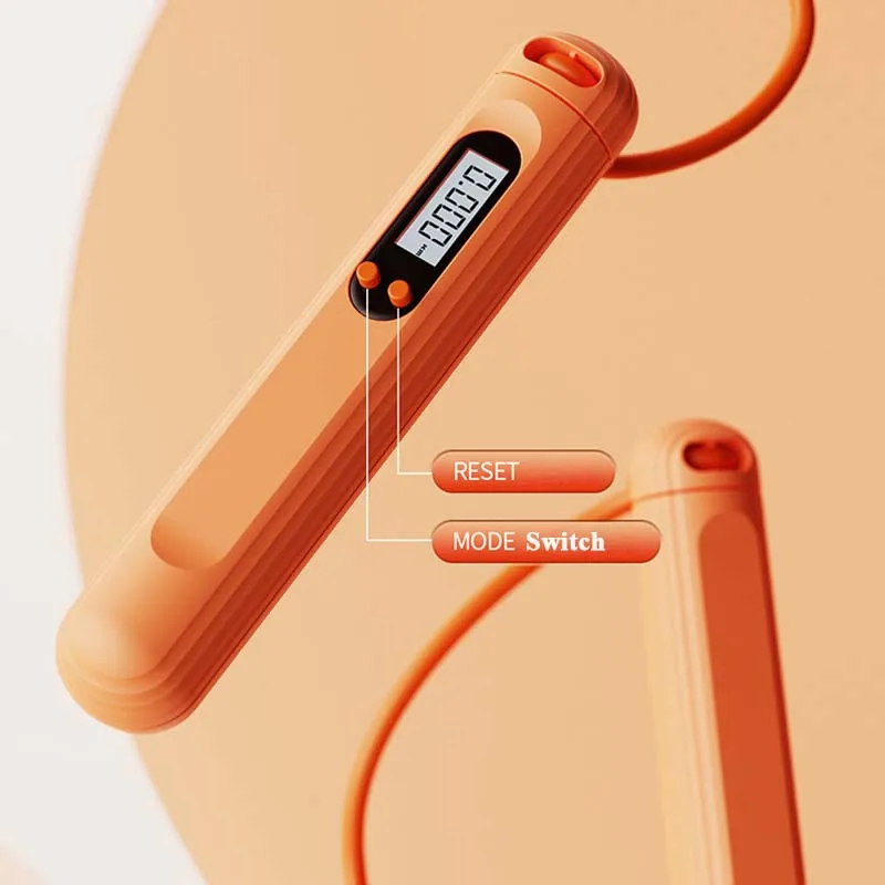 Ropeless Jump Rope With Counter Fitness Weighted Skipping Rope Smart Cordless Counting Skipping For Fitness Accessories