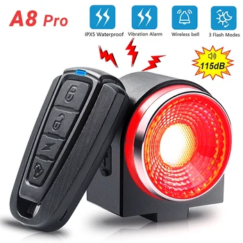 Bicycle Rear Lamp and Wireless Bike Alarm 1