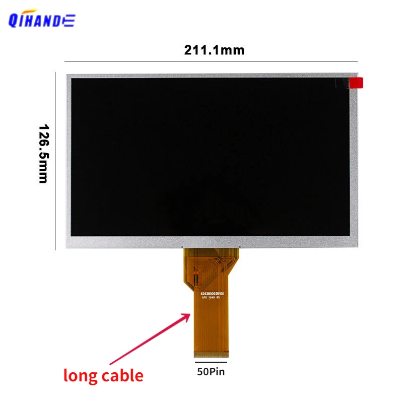 Polegadas 50 Pin Lcd Matrix Tela At090tn12 V.3 At090tn12v.3 Zh-boe090g50pin 1024*600p Tab Car Radio Navegação Lcd Display Panel 9 - Imagem 2