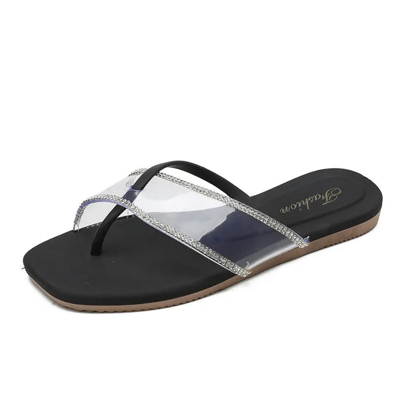 

Шлепанцы женские повседневные, пляжные сандалии с открытым носком, прохладные, для воды