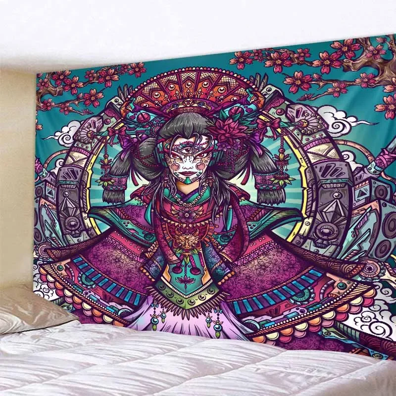 

Home Decor Tapestry Cute Girly Art Painting Tarot Wall Hanging Hippie Boho Decor Hanging Cloth Bedroom Dorm Art Wall Decor