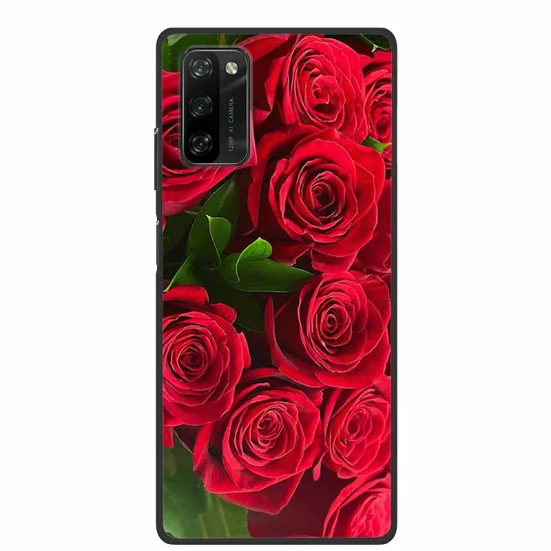 Stylish Black Silicone Phone Case - 6.67 Fashion Soft Back Cover