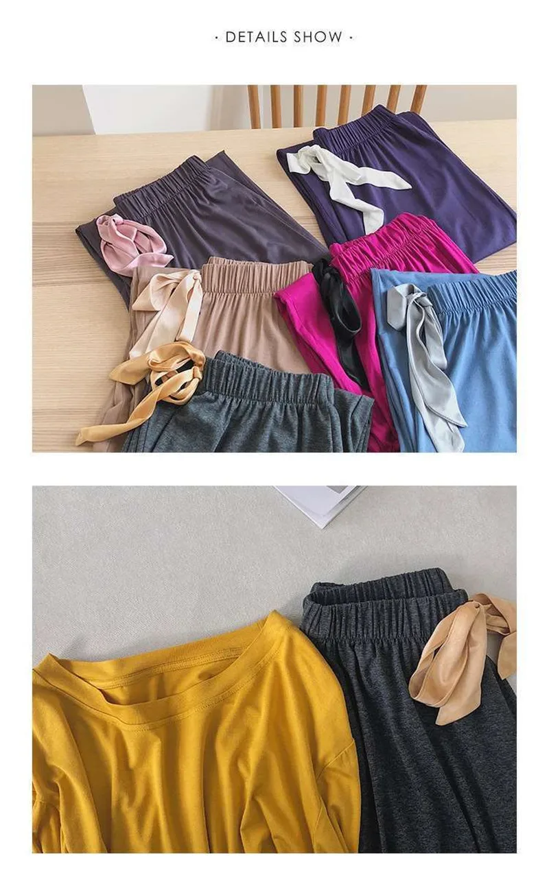 Manches longues Modal Pamas ensemble femmes à manches longues pantalon 2 pièces/costume Cool Homewear survêtement 2020 mode Sexy automne grand_voghion.com