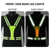 Adjustable Elastic Flashing LED High Visibility Reflective Vest Outdoor Sports Cycling Safety Night Running Vest 3