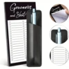 2 pcs/{1 Piece Magnetic Shopping List Notepad & 1 Piece Magnetic Pen Case} Fun Note Book, Magnet Refrigerator Notepad & Pen Case 2