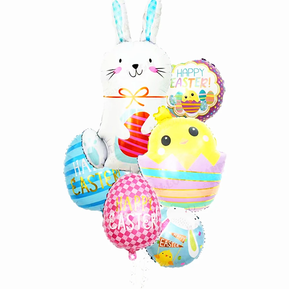 Neue Ostern Ei Aluminium Film Ballon Dschungel Ostern Kaninchen Ei Kinder Spielzeug Partei Dekorative Ballon – Detail 2