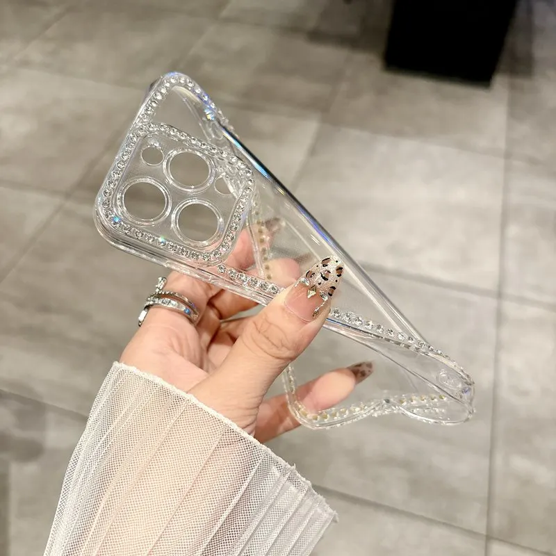 Luxury Glitter Bling Diamond Clear Phone Case - Soft Cover