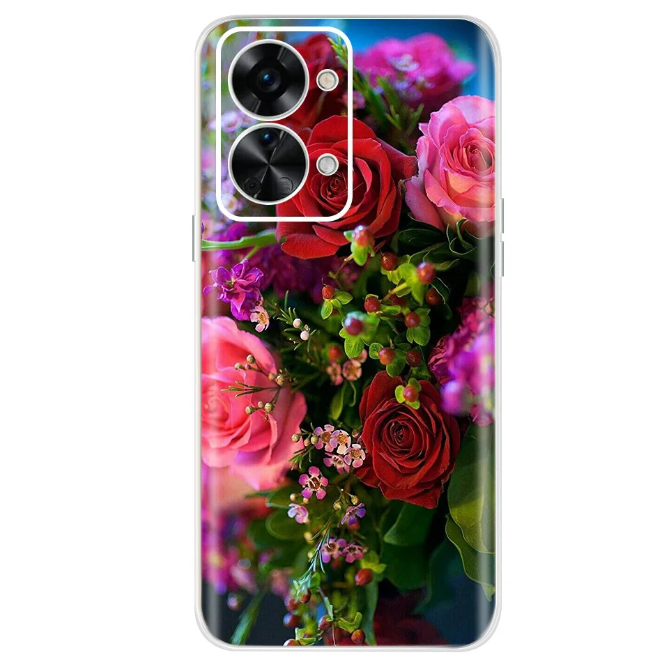 Stylish Painted Soft Silicone Clear TPU Phone Case Cover with Bumper Protection