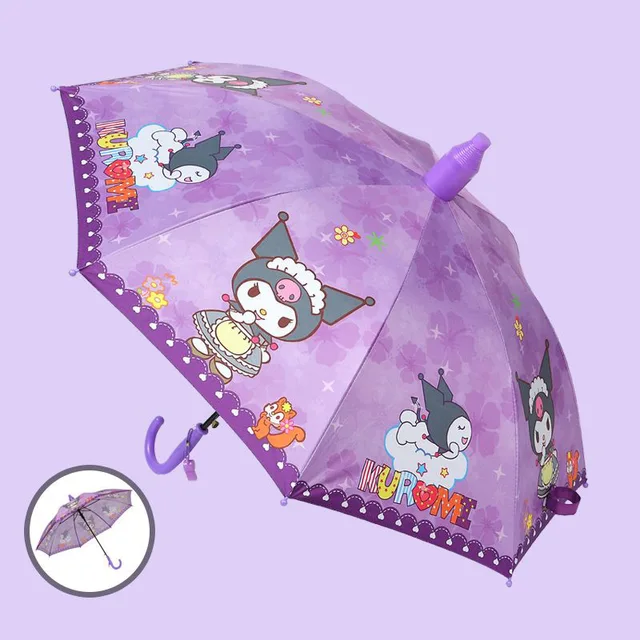 Sanrio Kuromi My melody Cinnamoroll Safety Fillet Child Umbrella Girl