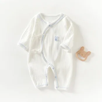 أربعة مواسم 0-6 أشهر ثوب فضفاض للأطفال جودة عالية الوليد بنات بنين 100% ملابس قطنية بأكمام طويلة ملابس الرضع 6